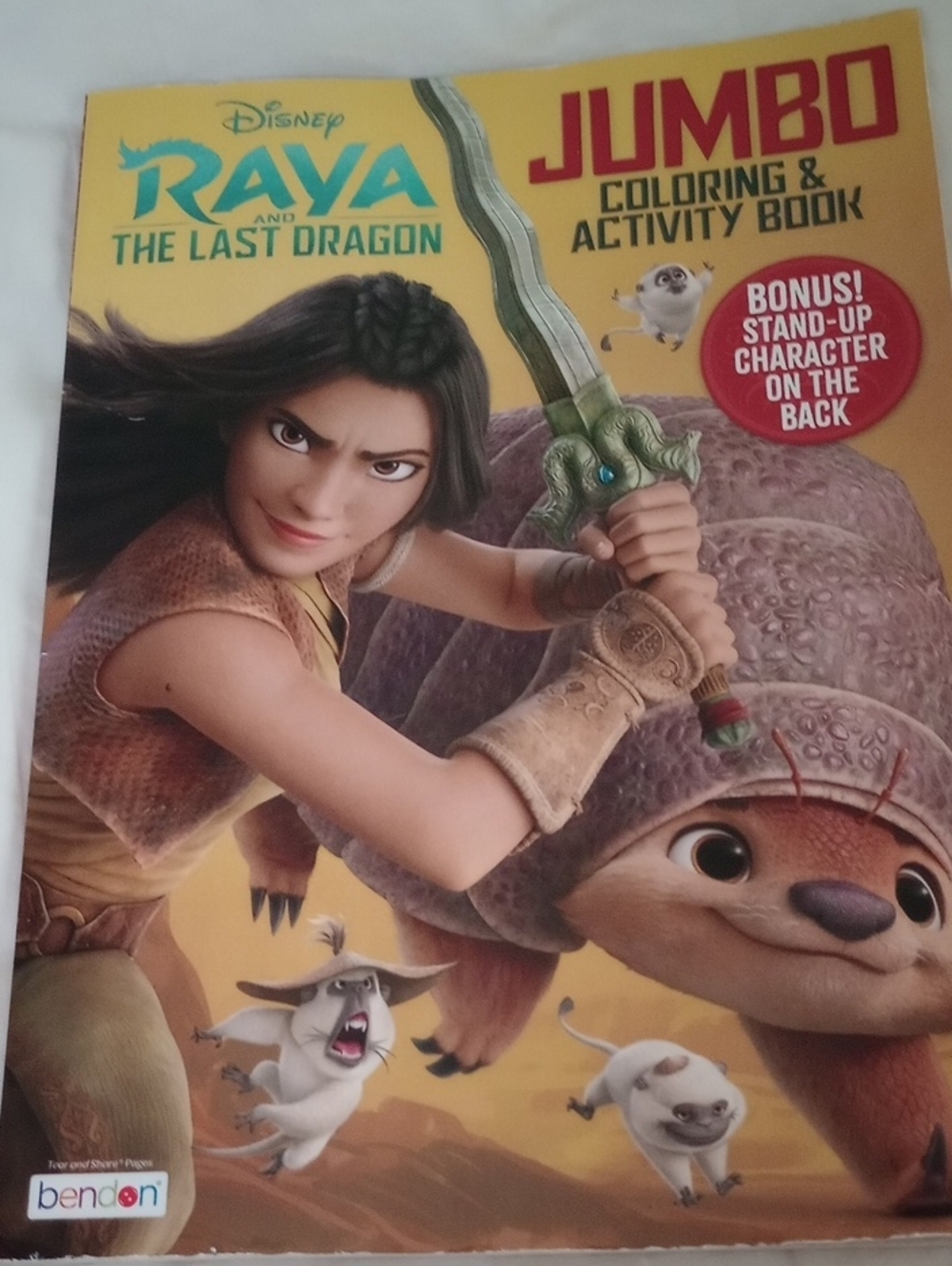 🇺🇸$5 NWT DISNEY RAYA AND THE LAST DRAGON Jumbo Activity Book - Tear And Shar